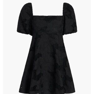 NWT- Hill House Home, The Matilda Mini Dress, Black Floral Lace, Size Large.